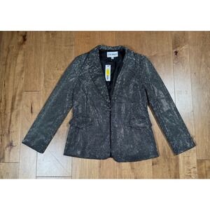 Steve Madden Black Glitter Blazer